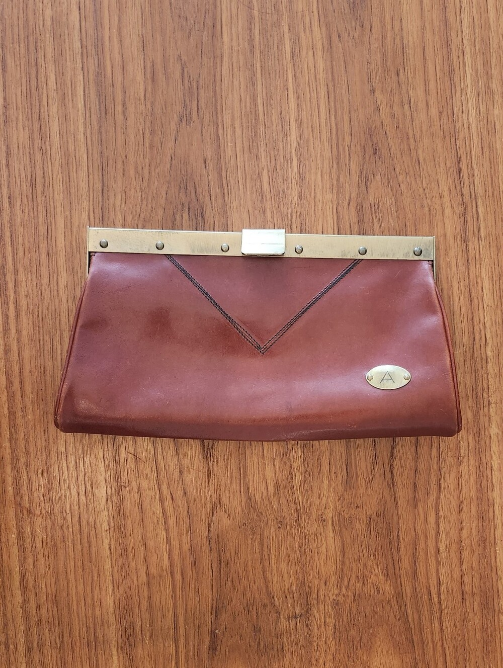 Vintage Alfie's Leather Clutch Bag, Handmade in Italy